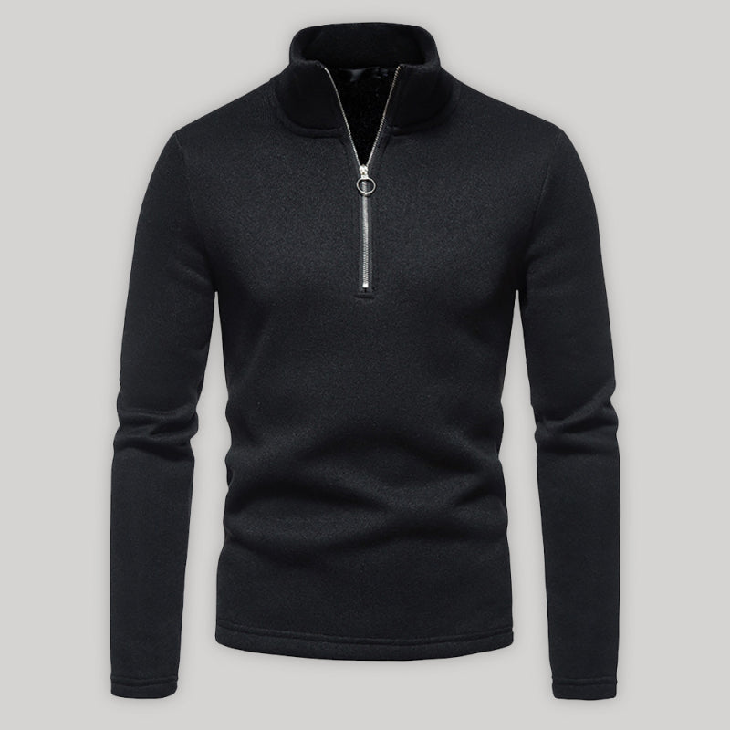 Zipper Long Sleeve Sweatshirt