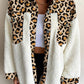 Fuzzy Button Up Long Sleeve Jacket - NawdeX