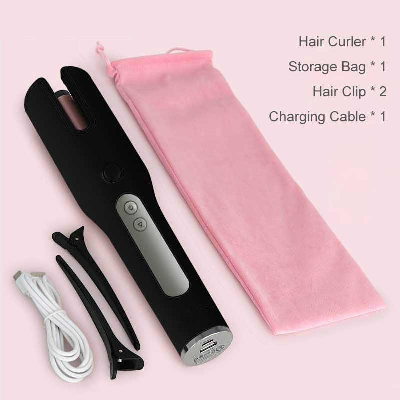 Wireless Automatic Curler USB  LCD Screen Ceramic Heating Anti-perm Curler