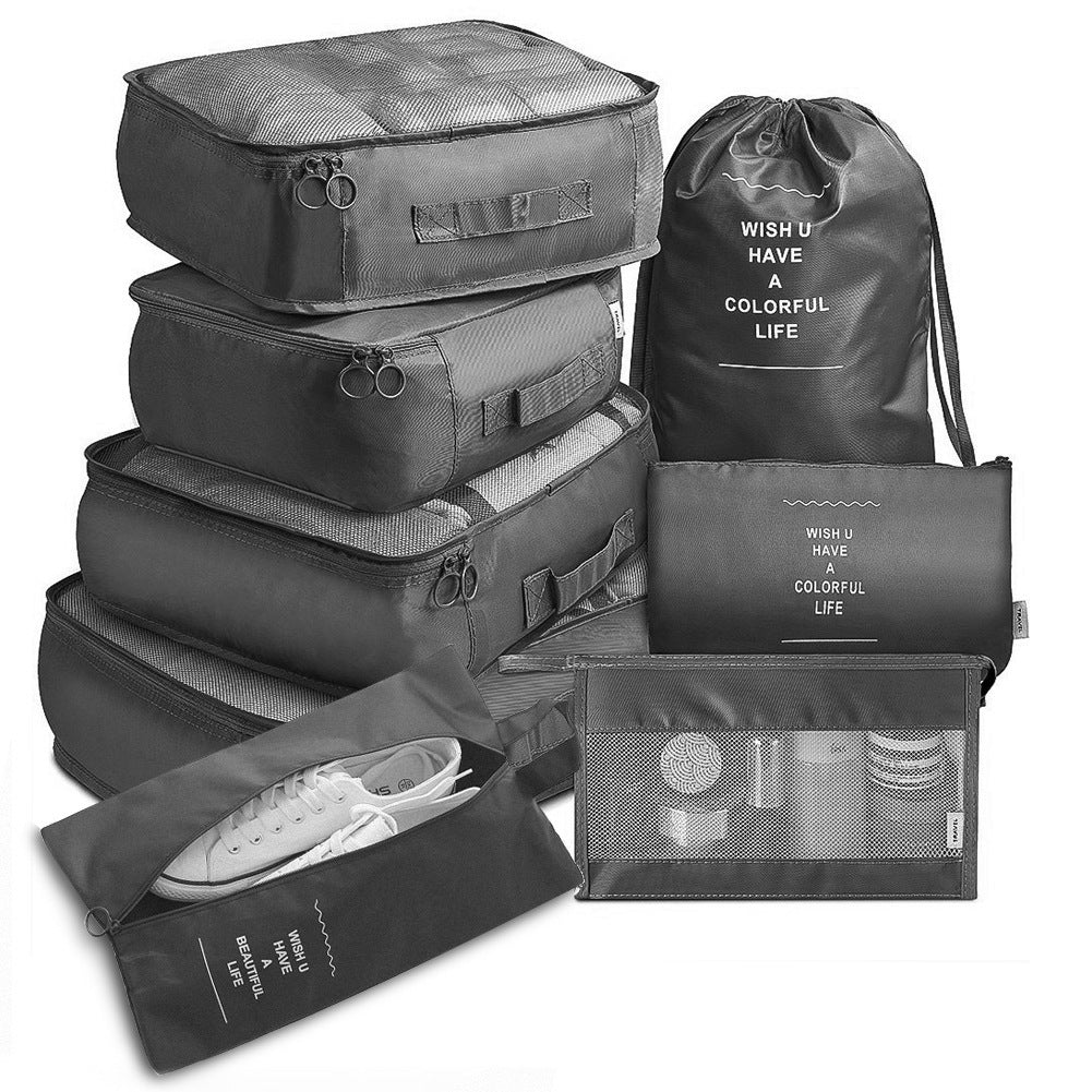 8-piece Set Luggage Divider Bag Travel Storage Clothes Organizer