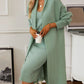 V-Neck Cami Dress and Open Front Cardigan Sweater Set - NawdeX