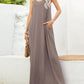 V-Neck Maxi Cami Dress with Pockets - NawdeX