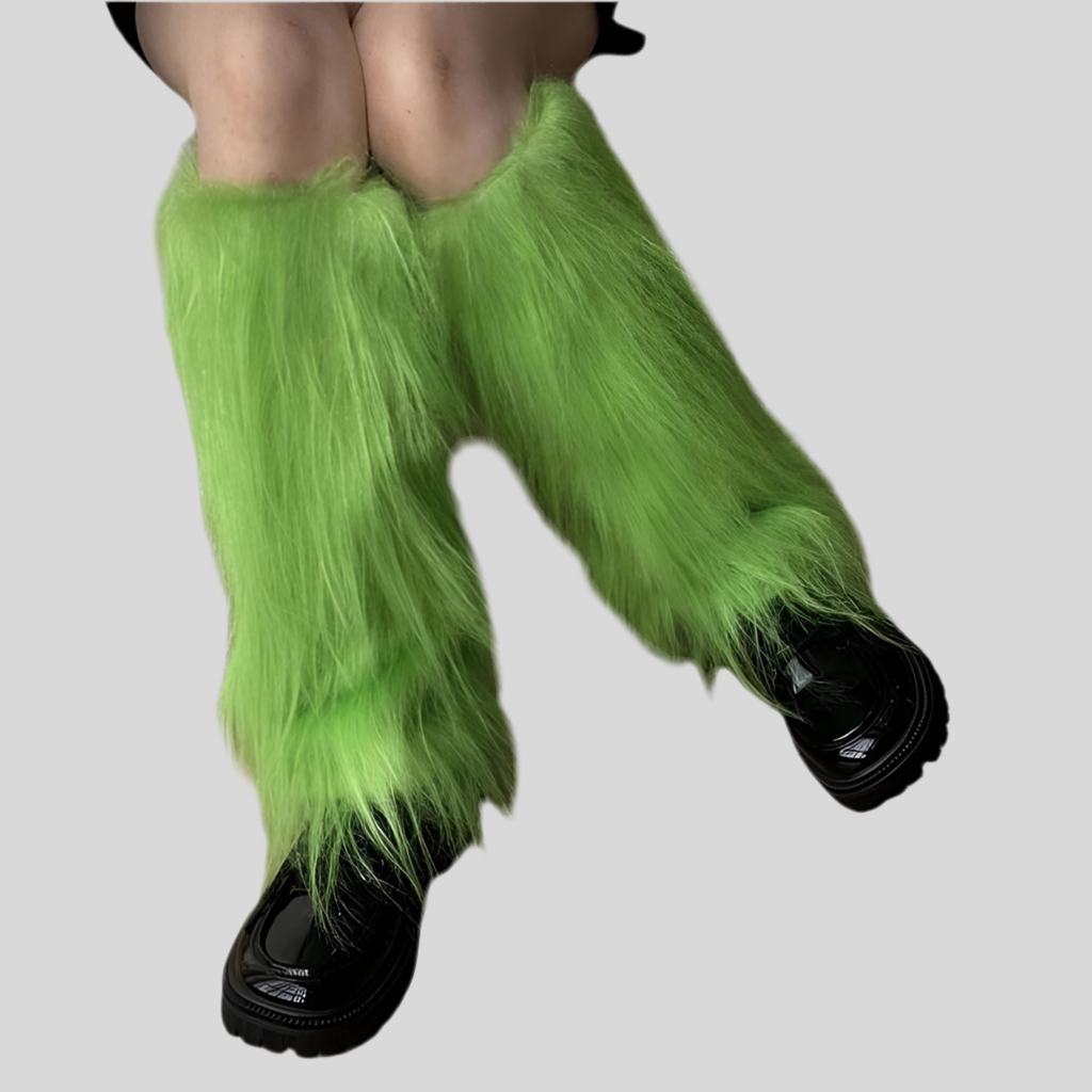 Furry Leg Warmers /Mardi Gras