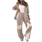 Chic Lounge Blazer & Wide-Leg Trouser Set