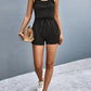 Scoop Neck Romper with Pockets - NawdeX