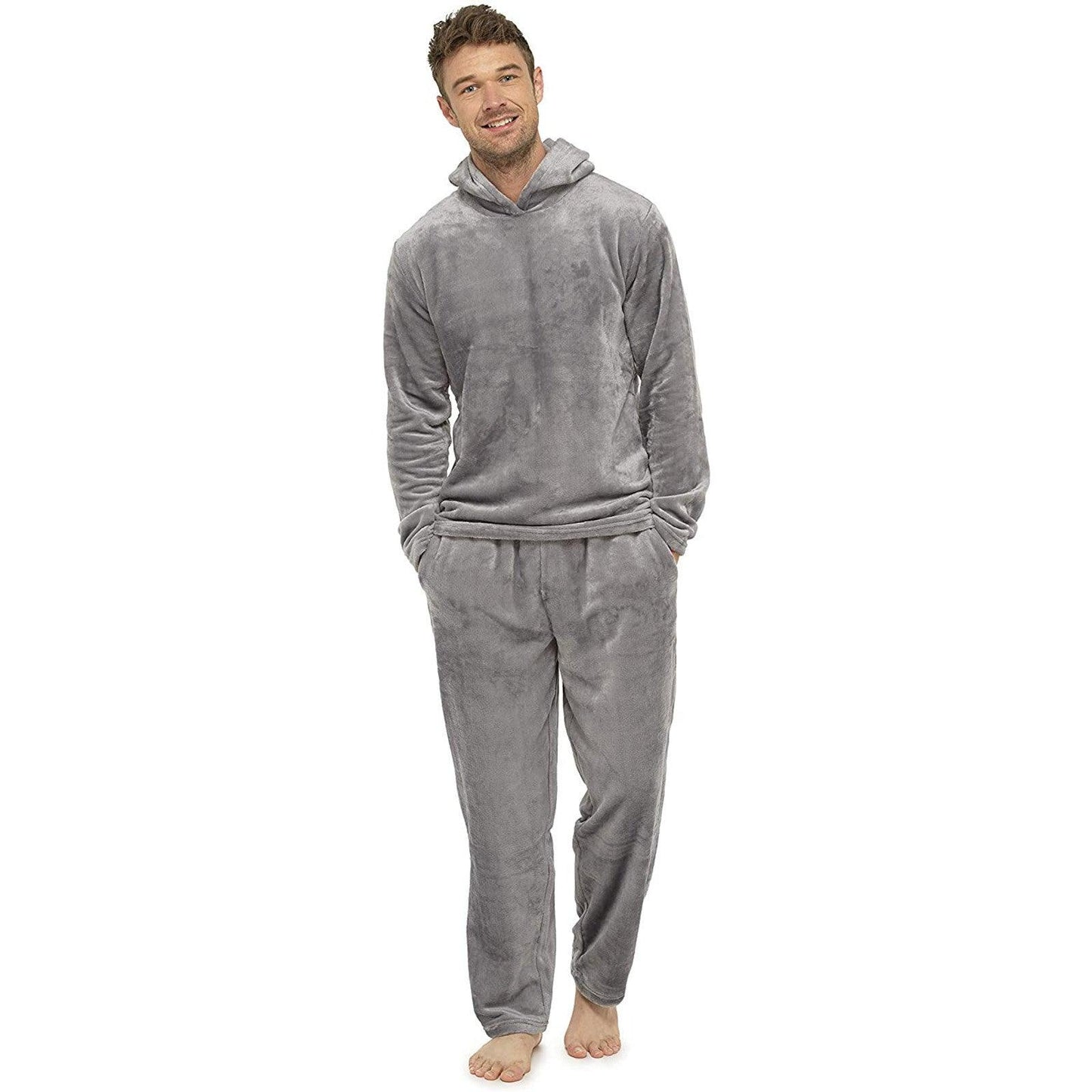 Flannel Grey Men's Pajamas