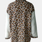 Fuzzy Button Up Long Sleeve Jacket - NawdeX