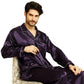 Men's silk satin pajamas suit casual wear - NawdeX