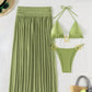 Green Luxe Swimwear Set