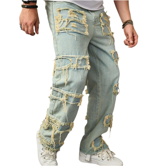 American Retro Ripped Jeans