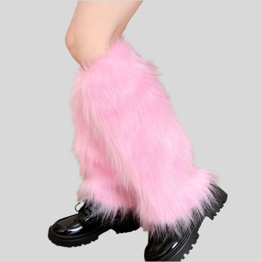 Furry Leg Warmers /Mardi Gras