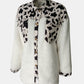 Fuzzy Button Up Long Sleeve Jacket - NawdeX