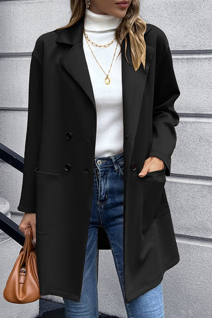 Ivy Lane Lapel Collar Long Sleeve Blazer