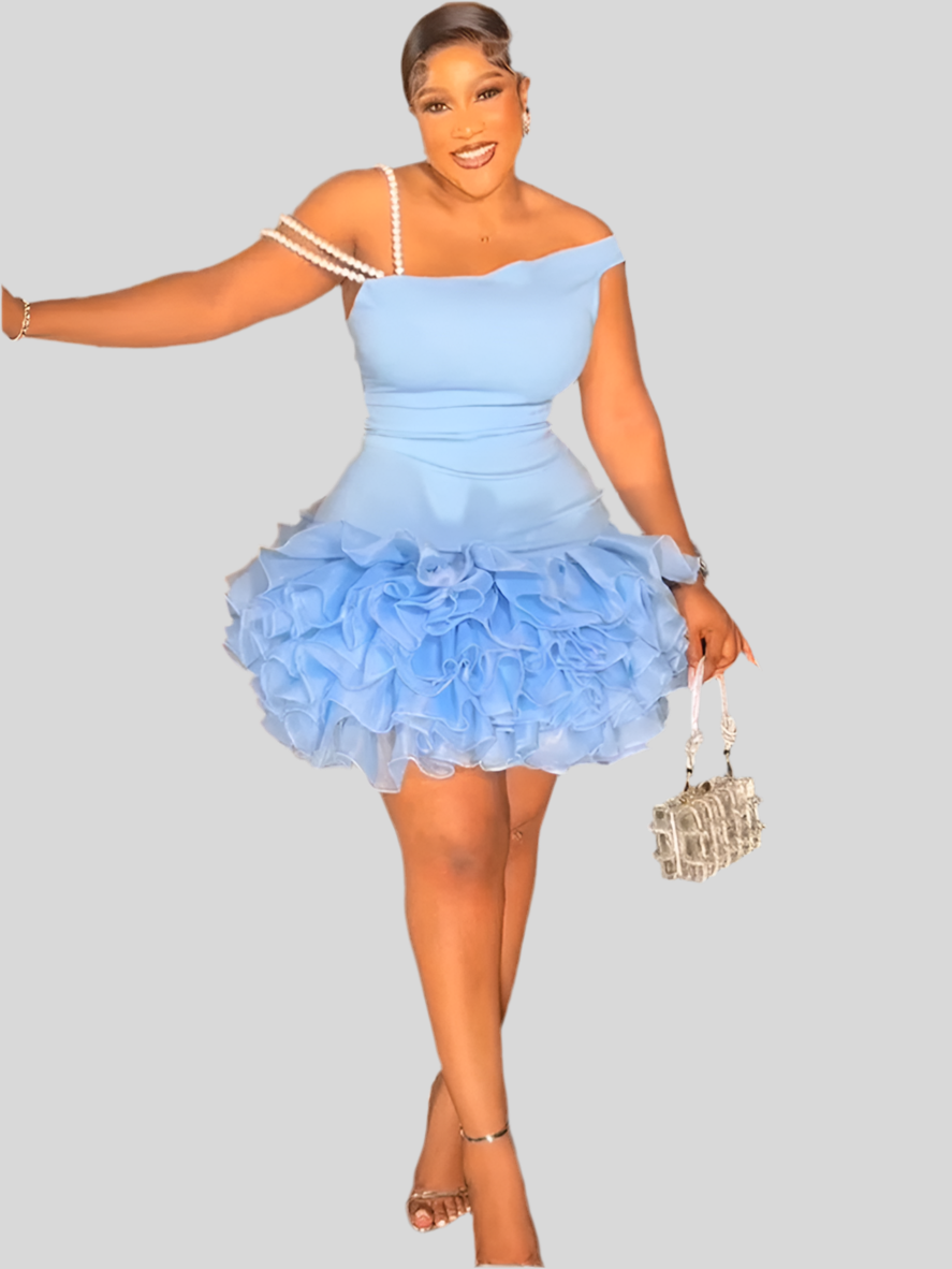 Princess Ruffle Hem Dress