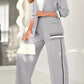 Chic Lounge Blazer & Wide-Leg Trouser Set