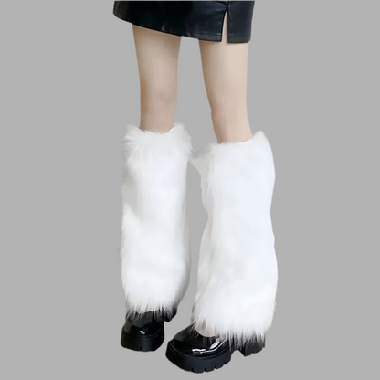 Furry Leg Warmers /Mardi Gras