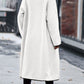 Full Size Contrast Trim Long Sleeve Coat with Pockets - NawdeX