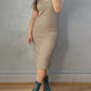 V-Neck Cami Dress and Open Front Cardigan Sweater Set - NawdeX