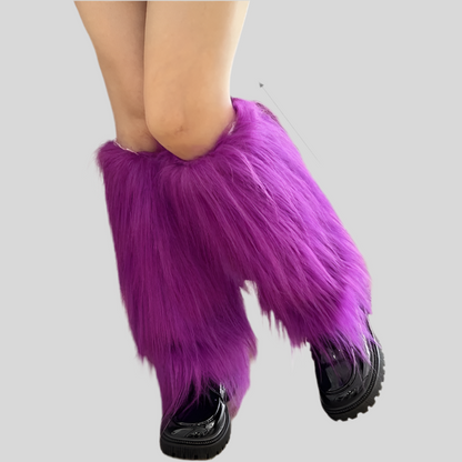 Furry Leg Warmers /Mardi Gras