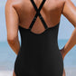 Twisted Crisscross V-Neck One-Piece Swimwear - NawdeX