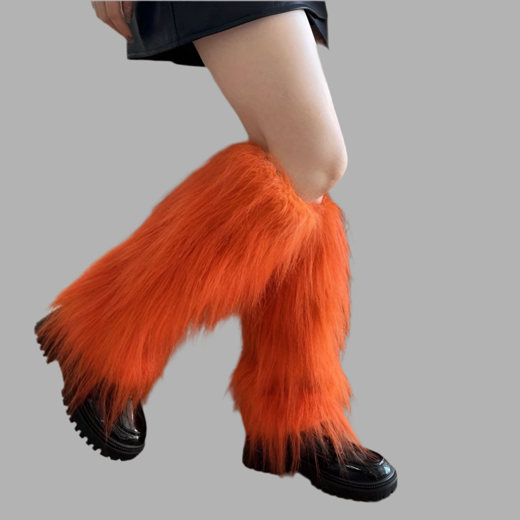 Furry Leg Warmers /Mardi Gras