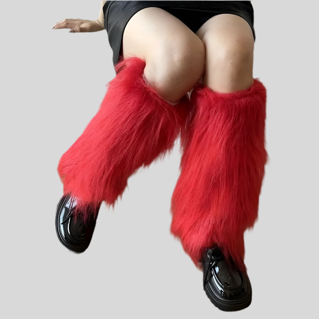 Furry Leg Warmers /Mardi Gras