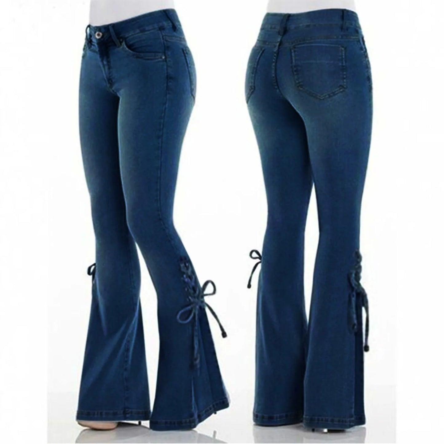 Bow Boot Cut Jeans