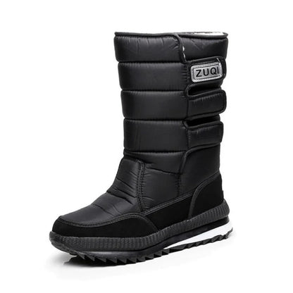 Men Boots Platform Men Snow Boots for Man Shoes Thick Plush Waterproof Slip-resistant Winter Keep Warm Shoes Plus Size 34 - 47 Order size up - NawdeX