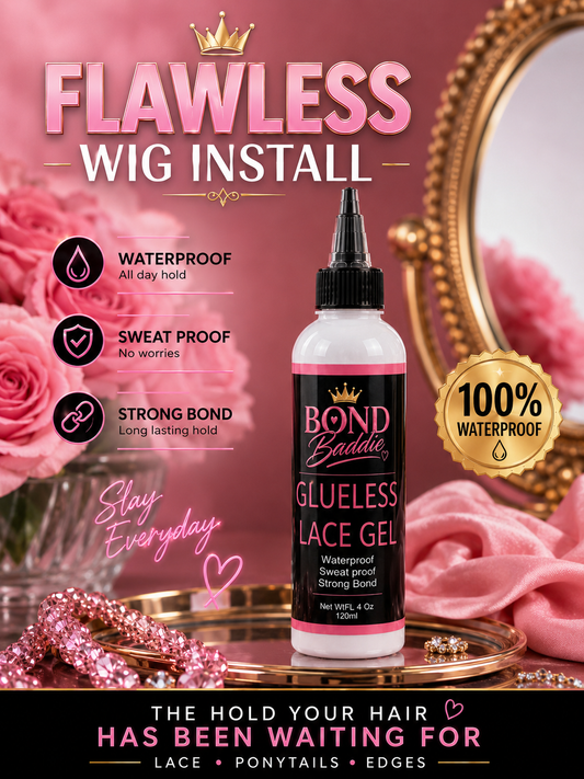 Slay without the spray!
BraiddollQueen Glueless Lace Gel Only – Extreme Hold