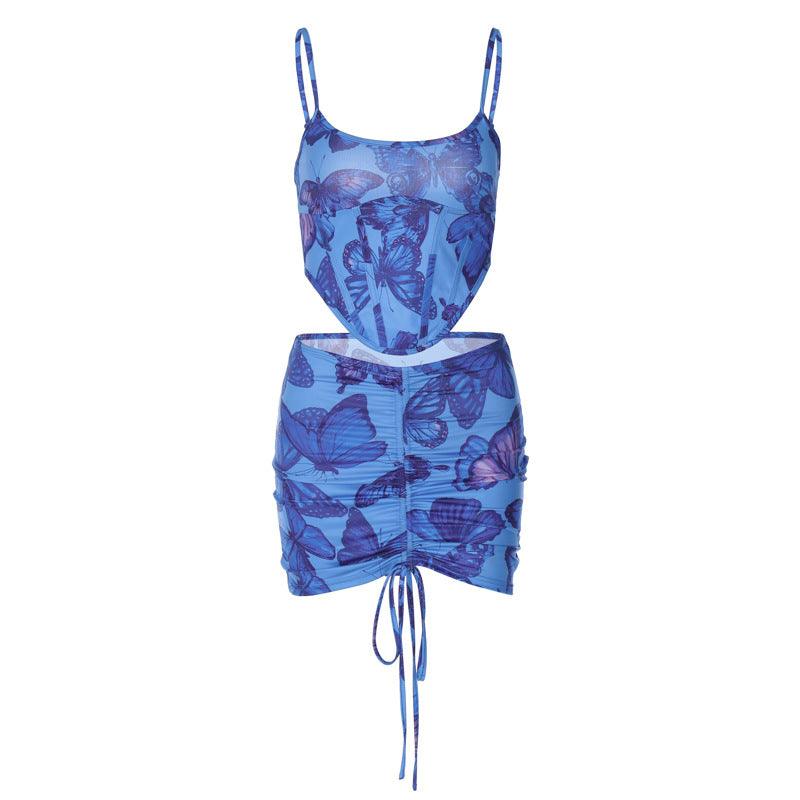 Blu Me Skirt Set