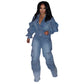 European Effect Straight-leg Pants Jumpsuit - NawdeX