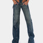 Distressed Tied Slim Fit  Cutout Denim - NawdeX