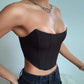 Sexy Backless Midriff Slim Strapless Women Backless Bare Midriff Slim Fit Tube Top Women - NawdeX