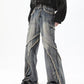 Men's Frayed Stitching Jeans