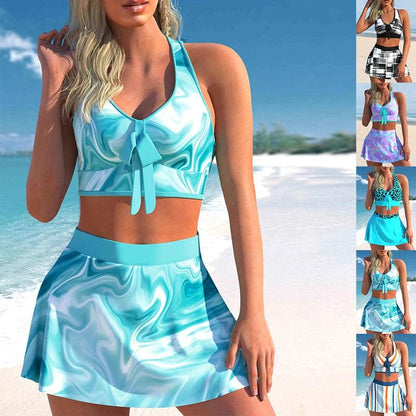 Surf Girl 3 Piece Swimsuit Prints