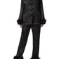 Elegant Feather Trim Pjs - NawdeX