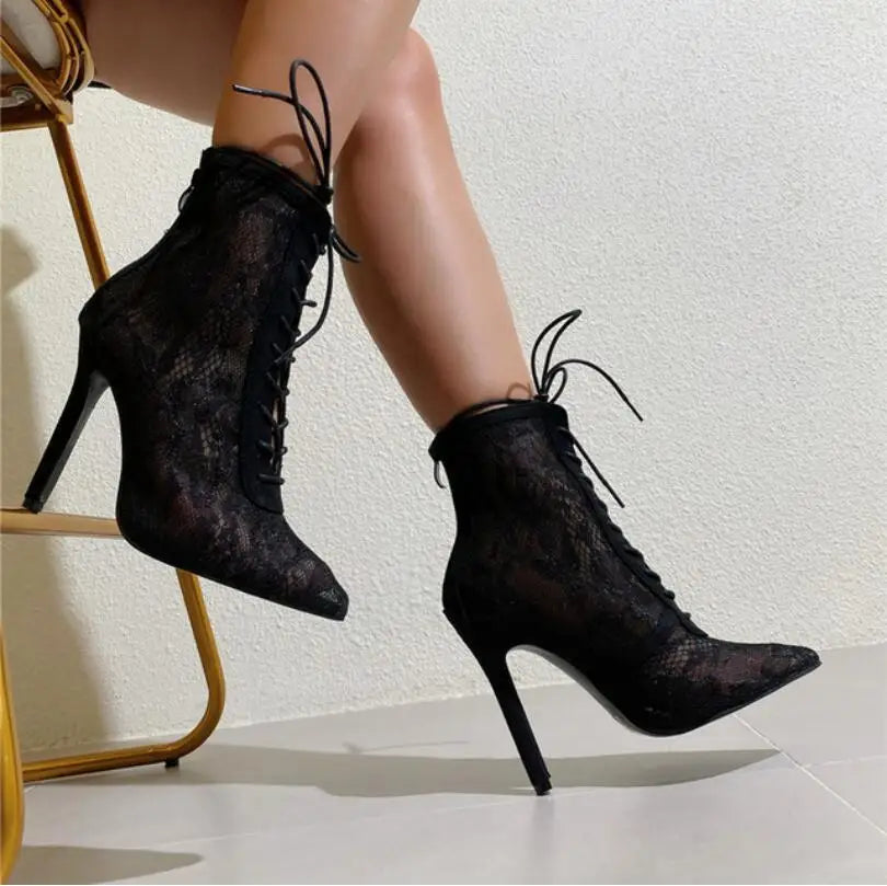 FanFan Mature Mesh Bootie