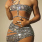 Her Diamond Mesh Dress - NawdeX