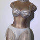 White Pearl Fringe Stones Costume - NawdeX