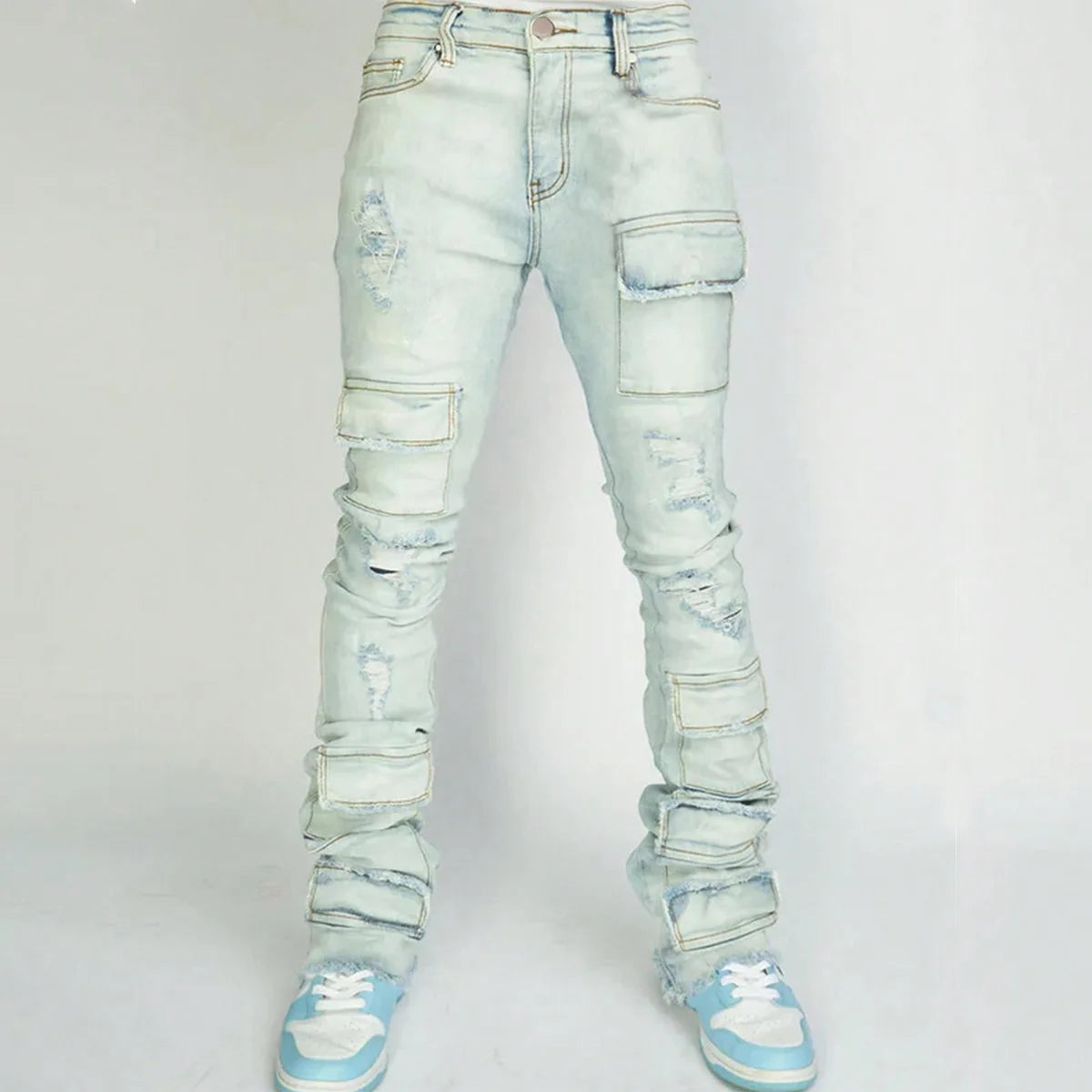 Destroy Stacked Jeans