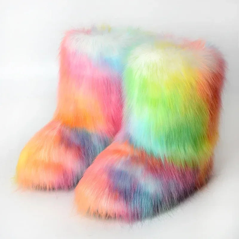 Euro Anti Slip Fur Boots