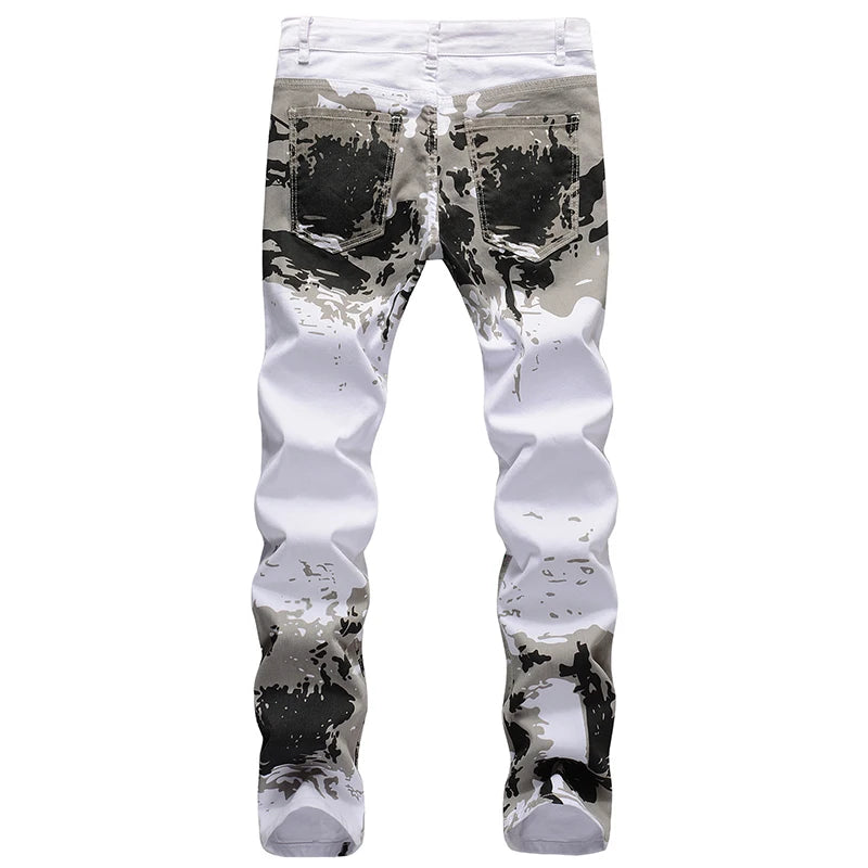 Mens Camouflage Casual Jeans