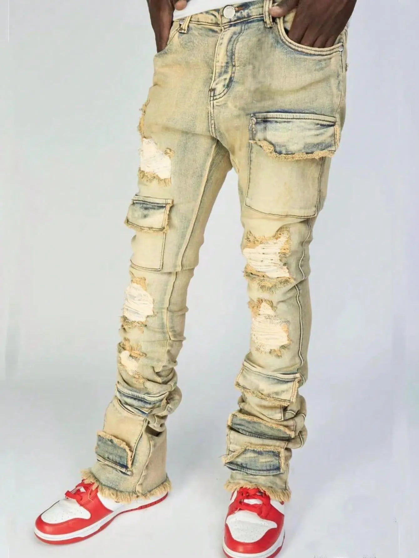 Destroy Stacked Jeans