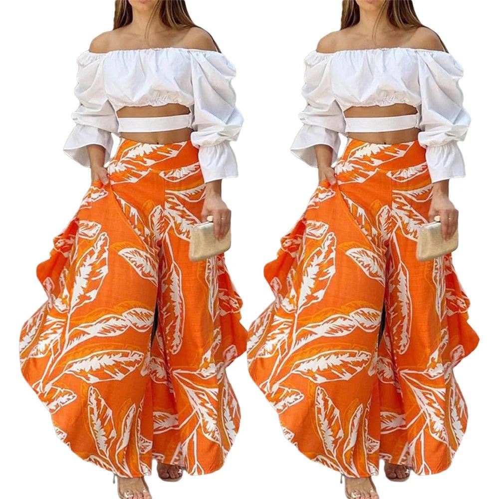 Two Piece Caribbean Pants Set