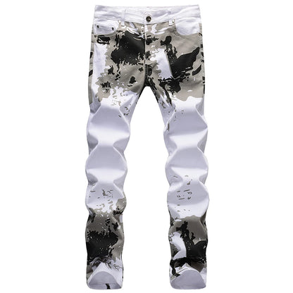 Mens Camouflage Casual Jeans