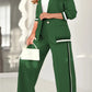 Chic Lounge Blazer & Wide-Leg Trouser Set