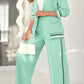 Chic Lounge Blazer & Wide-Leg Trouser Set