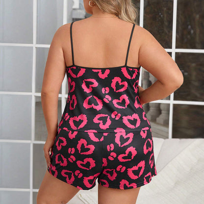 Plus Size Heart Lounge Set