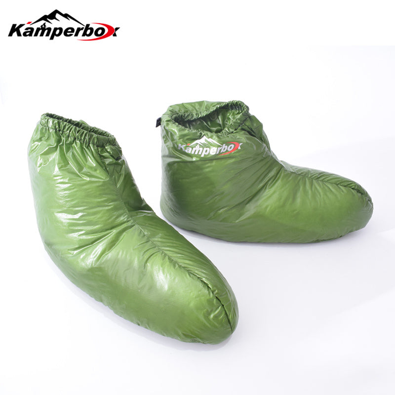 Kamperbox Down Slippers Down Socks Camping Down Booties For Sleeping Bag Camping AQ3