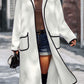 Full Size Contrast Trim Long Sleeve Coat with Pockets - NawdeX